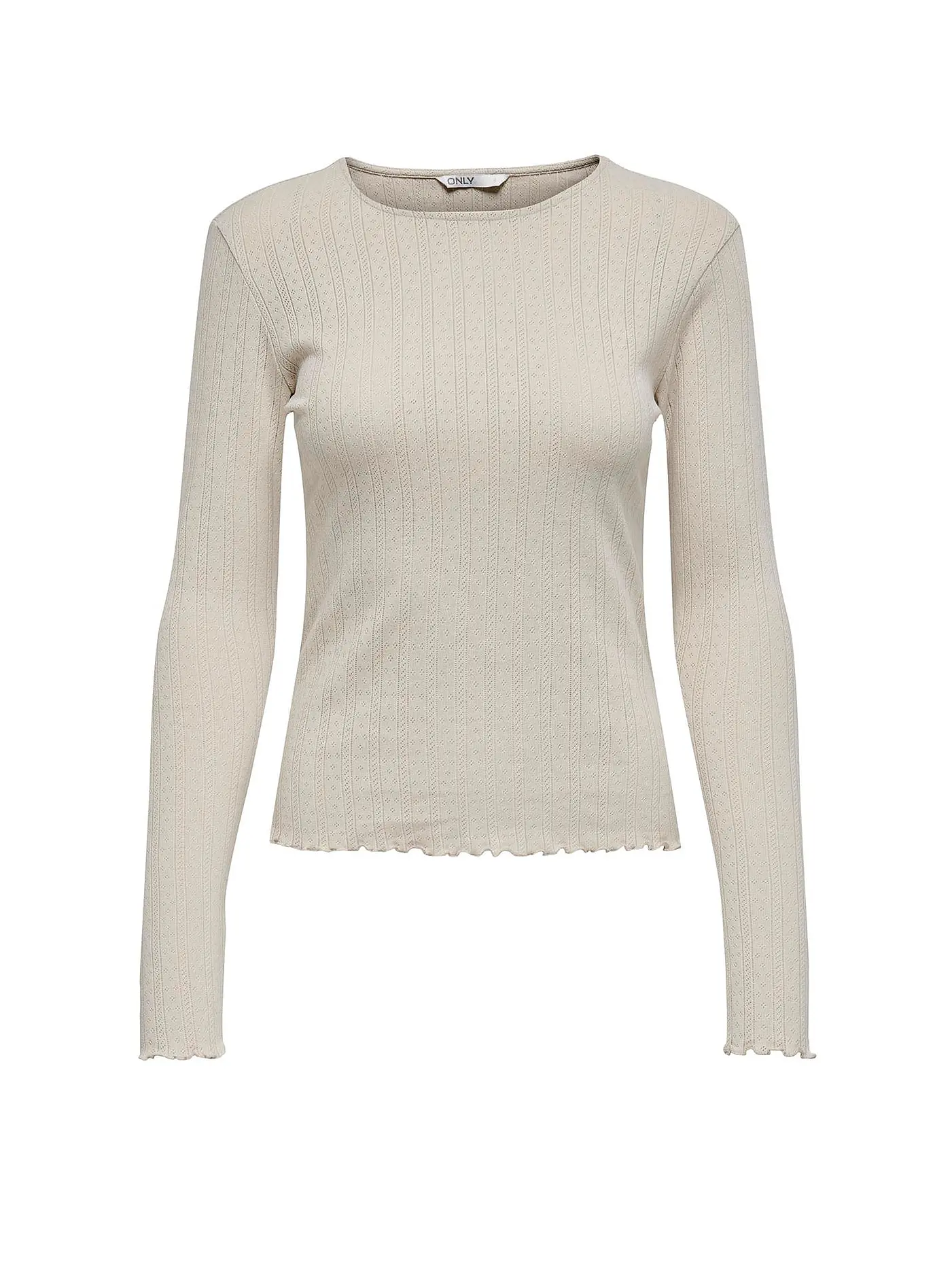 ONLY | Langarmshirt ONLCARLOTTA | beige